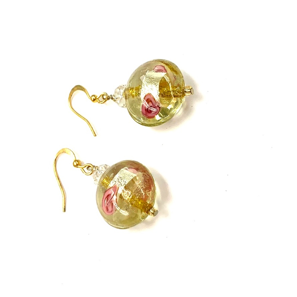 Modern glass earrings